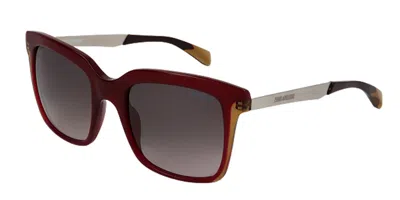 Zadig & Voltaire Szv102 099n Occhiali Da Sole Rossi Per Uomo In Multi