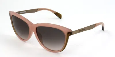 Zadig & Voltaire Szv103 02ar Occhiali Da Sole Rosa Per Uomo In Multi
