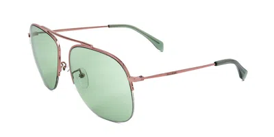Zadig & Voltaire Szv148 0630 Occhiali Da Sole Marroni Per Uomo In White
