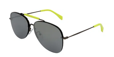 Zadig & Voltaire Szv149 568x Occhiali Da Sole Grigi Per Uomo In Transparent