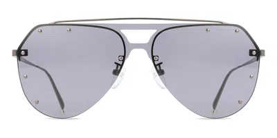 Zadig & Voltaire Szv190 0568 Occhiali Da Sole Gunmetal Per Donna In Gray