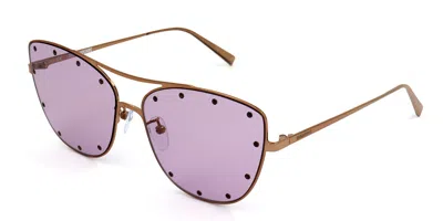 Zadig & Voltaire Szv191 08fc Occhiali Da Sole Oro Per Uomo In Transparent