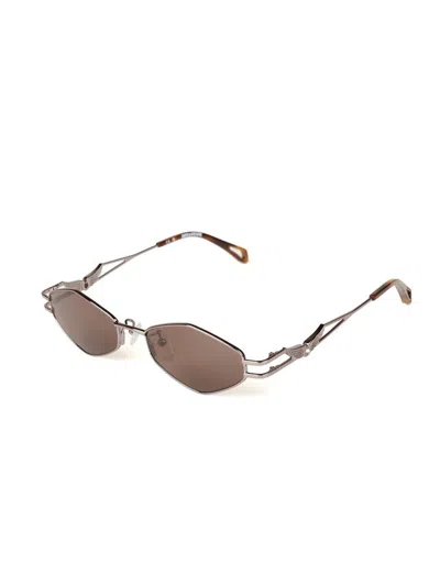Zadig & Voltaire Szv465s Metal Aviator Sunglasses In Multi
