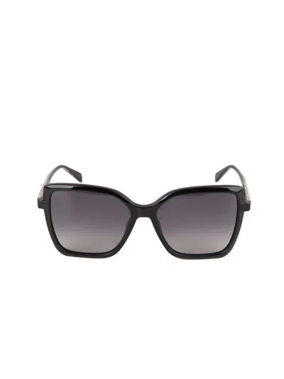 Zadig & Voltaire Szv511 Acetate Square-frame Sunglasses In Black