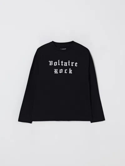 ZADIG & VOLTAIRE T-SHIRT ZADIG & VOLTAIRE KIDS COLOR BLACK,H39339002