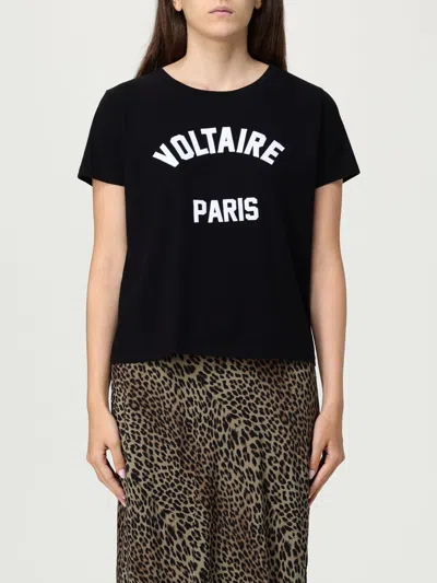 ZADIG & VOLTAIRE T-SHIRT ZADIG & VOLTAIRE WOMAN COLOR BLACK,H37852002