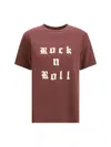 Zadig & Voltaire Rock & Roll Rhinestone T-shirt In Burgundy