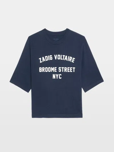 Zadig & Voltaire Taida Broome Street T-shirt In Black