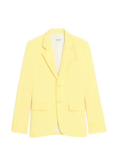 Zadig & Voltaire Tailored Blazer In Yellow