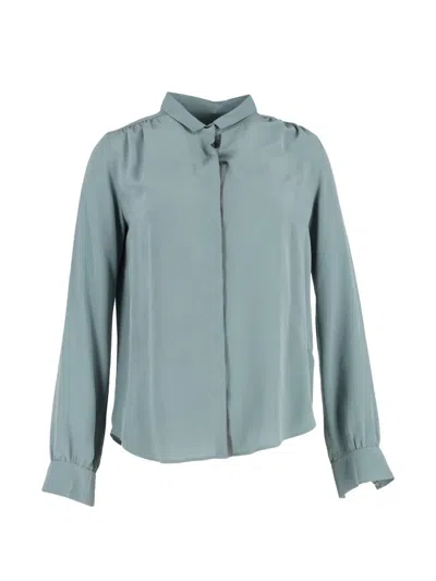 Pre-owned Zadig & Voltaire Tailored Collar Button Shirt In Blue