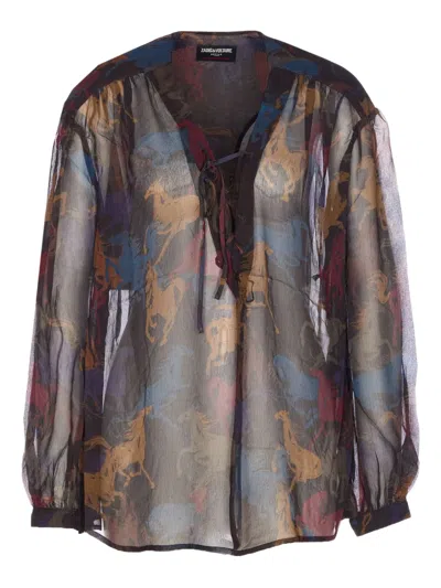 ZADIG & VOLTAIRE TAMELA LONG-SLEEVE BLOUSE