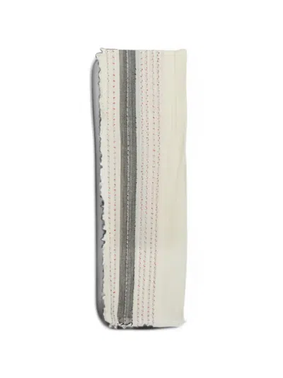 Pre-owned Zadig & Voltaire Tanael Beaded Scarf In White