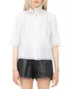 Zadig & Voltaire Tanos Tomboy Shirt In White