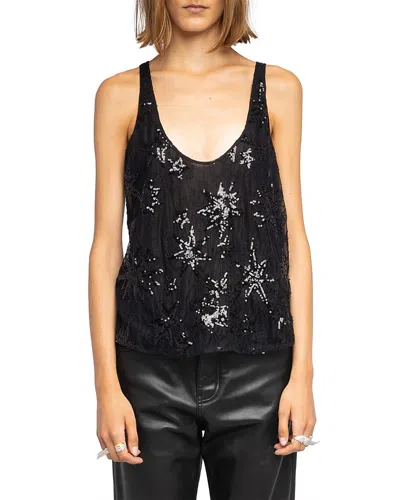 ZADIG & VOLTAIRE TARYSA EMBELLISHED TOP