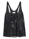 Zadig & Voltaire Womens Tarysa Star-embellished Woven Top Black In Black
