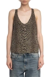 Zadig & Voltaire Tarysa Leopard Print Tank Top In Animal Print