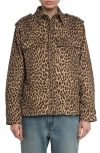 Zadig & Voltaire Womens Daim Leopard-print Chest-pocket Denim Shirt Xs In Animal Print