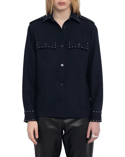 ZADIG & VOLTAIRE TASKAM TAILLEUR STRASS SHIRT