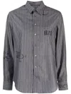 Zadig & Voltaire Taskiz Rhinestone-embellished Striped Shirt In Evening