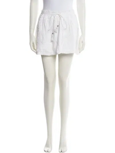 Pre-owned Zadig & Voltaire Tassel Accents Mini Skirt In White