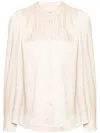 Zadig & Voltaire Tchin Satin-finish Shirt In Neutrals