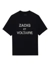 Zadig & Voltaire Womens Black Tedda Rhinestone-embellished Cotton-jersey T-shirt In Black