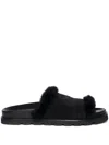 Zadig & Voltaire Teddy Bare Sandals In Black