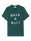 Zadig & Voltaire Teddy Rock N Roll Studs T-shirt In Green