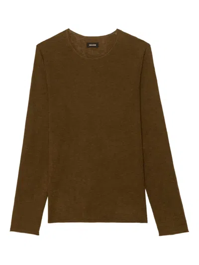 Zadig & Voltaire Teiss Round-neck T-shirt In Brown