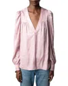 Zadig & Voltaire Telia Shirt In Gold