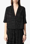 Zadig & Voltaire Telmos Jacquard Silk Shirt