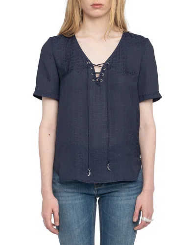 ZADIG & VOLTAIRE TERZO SATIN BLOUSE
