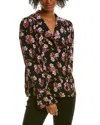 Zadig & Voltaire Tessa Small Peonies Tunic In Black
