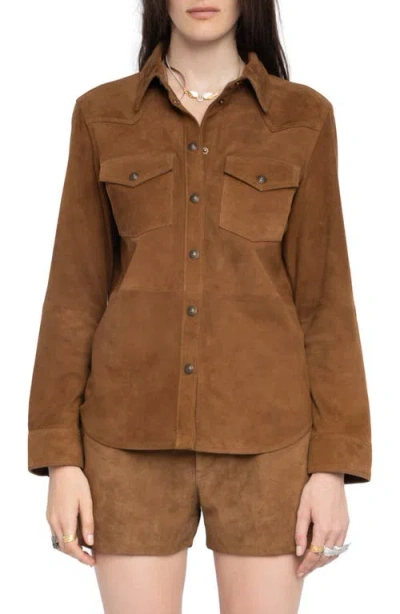 ZADIG & VOLTAIRE ZADIG & VOLTAIRE THELMA SUEDE JACKET