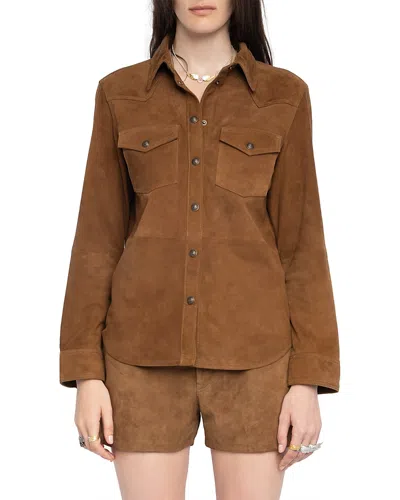 ZADIG & VOLTAIRE THELMA SUEDE SHIRT