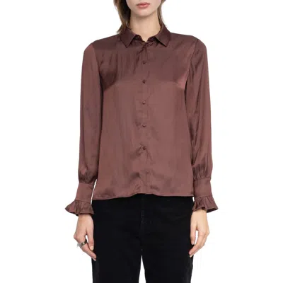 ZADIG & VOLTAIRE ZADIG & VOLTAIRE THELY SATIN SHIRT