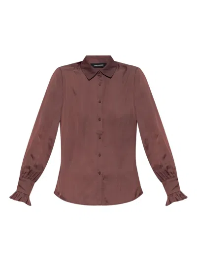 Zadig & Voltaire Thely Shirt In Brown
