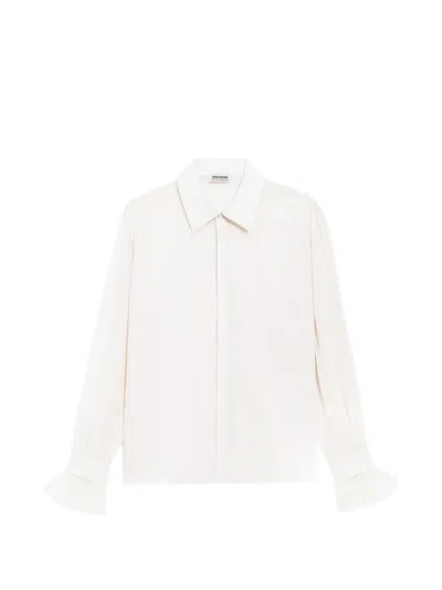 Zadig & Voltaire Thely Silk Shirt In White