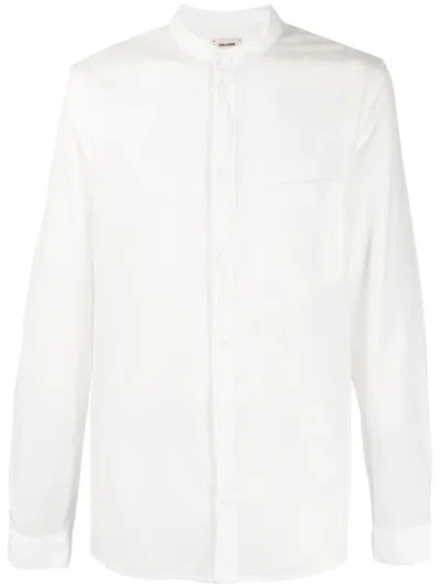 Zadig & Voltaire Thibaut Cotton Shirt In Weiss