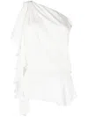 Zadig & Voltaire Tic Satin Top In Weiss