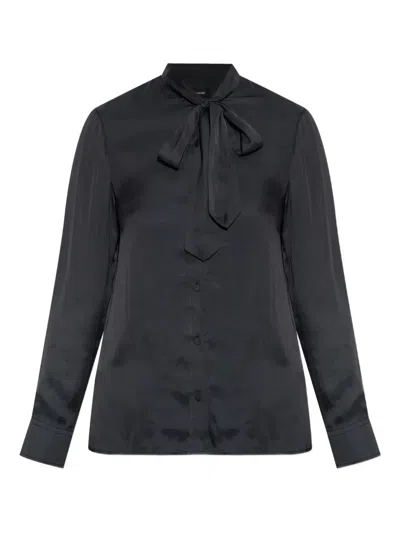 Zadig & Voltaire Tie-neck Shirt In Black