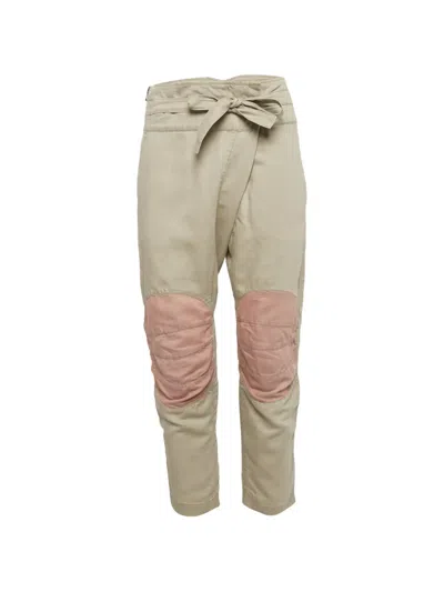 Pre-owned Zadig & Voltaire Tie-waist Trousers In Neutrals