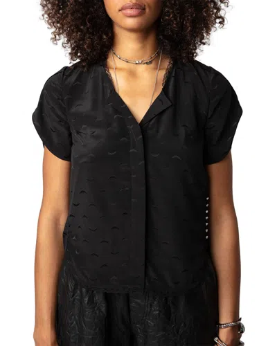 Zadig & Voltaire Tiffiny Jac Wings Silk Top