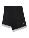 Zadig & Voltaire Tiger-pattern Strass-embellished Scarf In Black