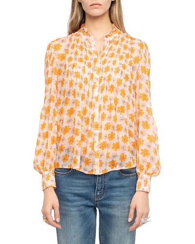 Zadig & Voltaire Timz Chiffon Tunic In Multi