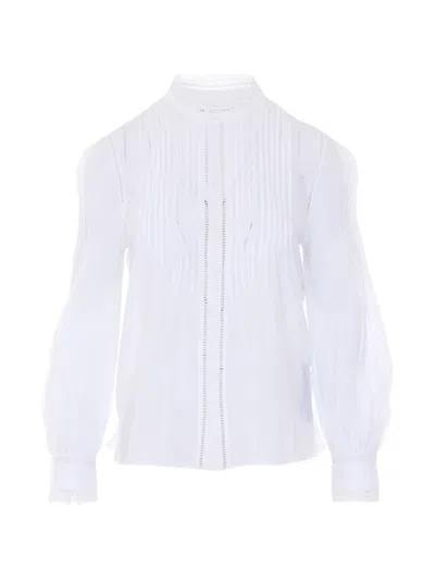 Zadig & Voltaire Timz Lace-trim Shirt In White