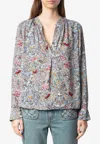 Zadig & Voltaire Tink Floral Print Blouse