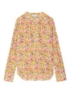 Zadig & Voltaire Tink Floral-print V-neck Tunic Top