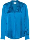 Zadig & Voltaire Tink Satin Blouse In Blue