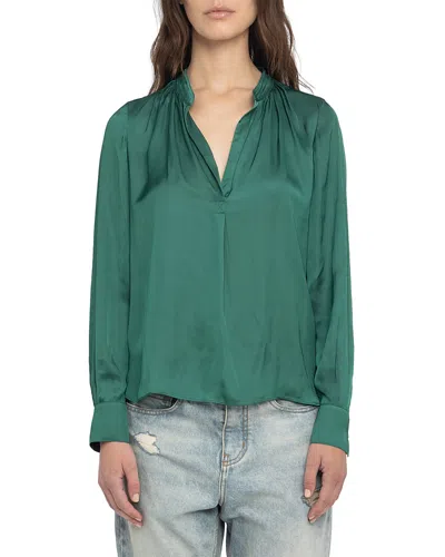 ZADIG & VOLTAIRE TINK SATIN BLOUSE